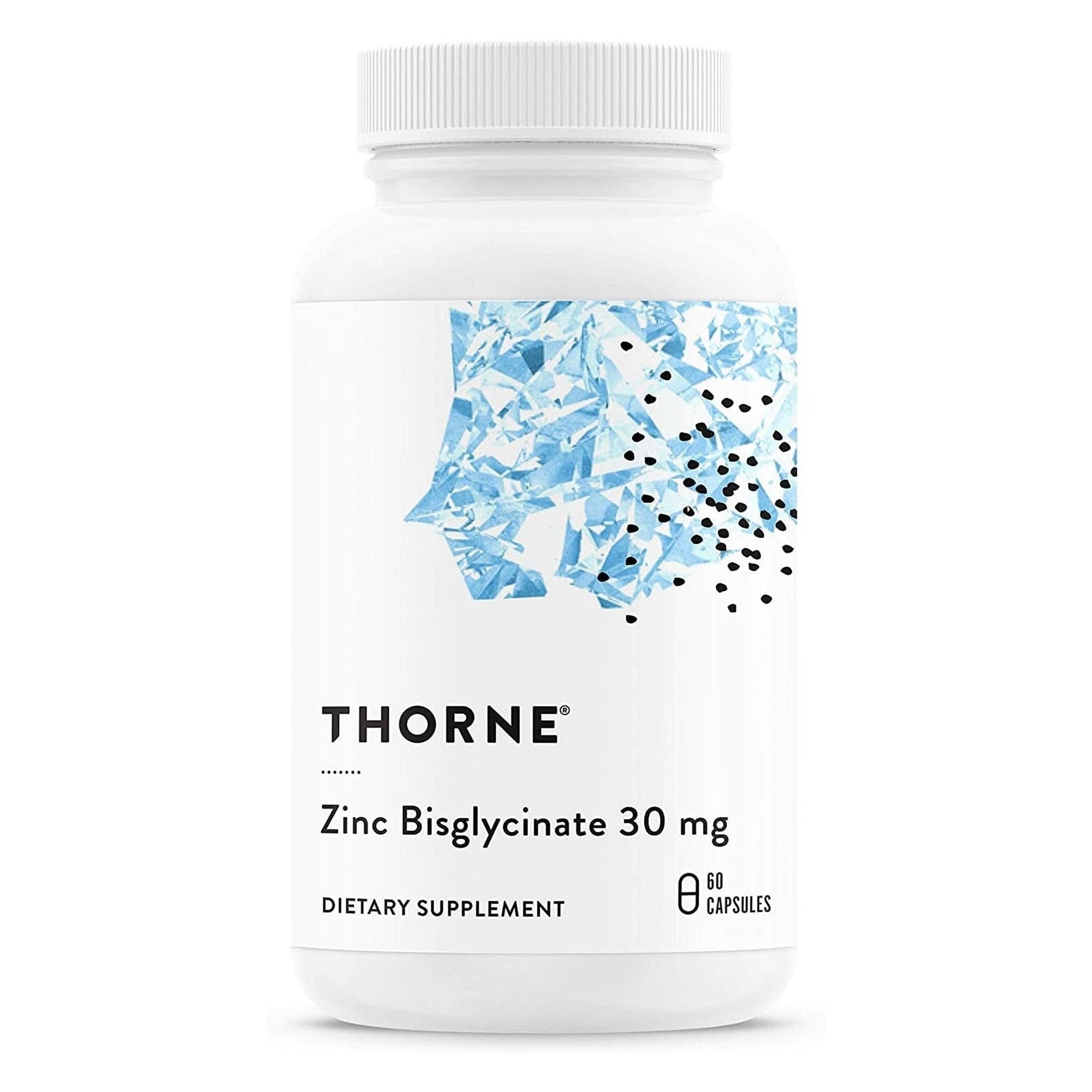 Thorne Zinc Bisglycinate 30Mg - Daily Support for Skin, Eye & Immune System Health with Zinc Supplement Capsules - 60 Capsules