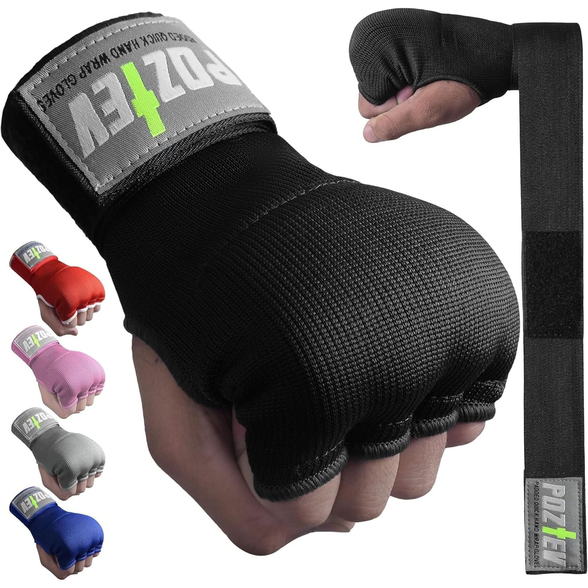 Boxing Hand Wraps for Men & Women - Boxing Quick Wraps Inner Gloves Kickboxing Handwraps for Boxing Gloves Gear Knuckle Support Elastic Wrist Straps for Training MMA Shadowboxing Muay Thai