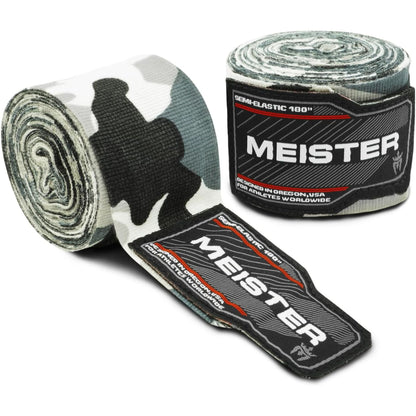 Meister Adult 180" Semi-Elastic Hand Wraps for MMA & Boxing Pair