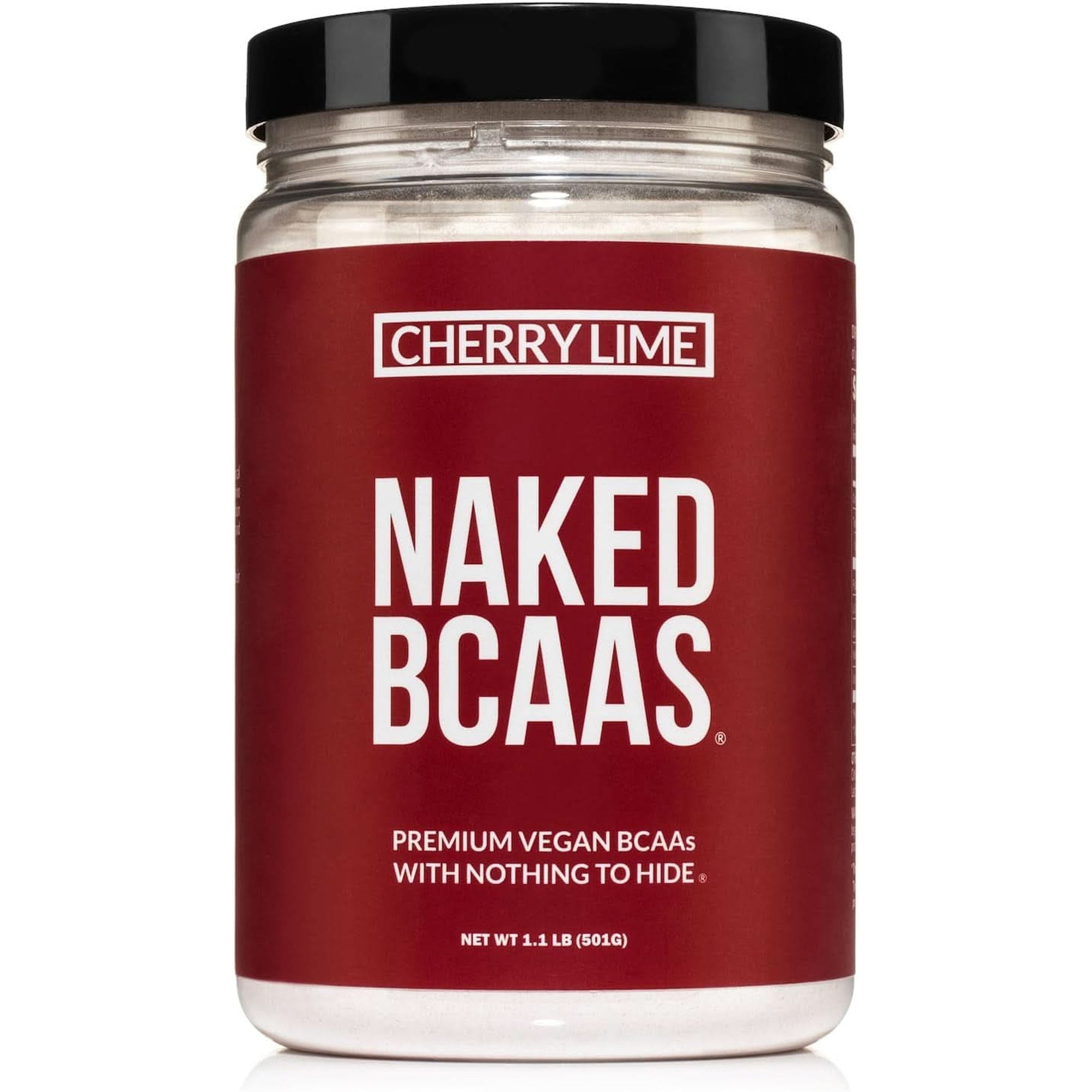 Naked Bcaas Amino Acids Powder, Only 1 Ingredient, Pure 2:1:1 Formula, Vegan Unflavored Branched Chain Amino Acids, Instantized All Natural BCAA Supplement - 500 Grams, 100 Servings