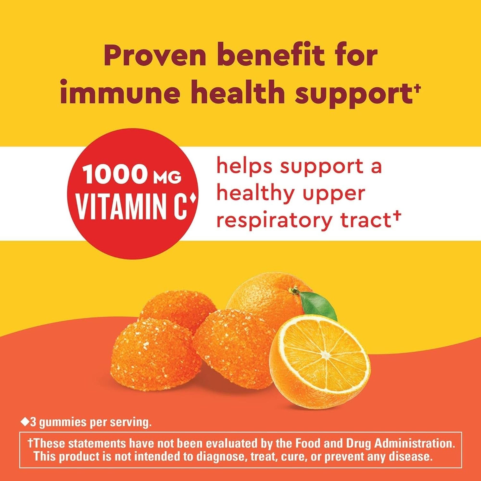 Nature Made Wellblends Immunemax Gummies, Vitamin C 1000Mg + Zinc, Selenium, & Vitamin D3 5000 IU, Immune Support Supplement, 42 Gummies