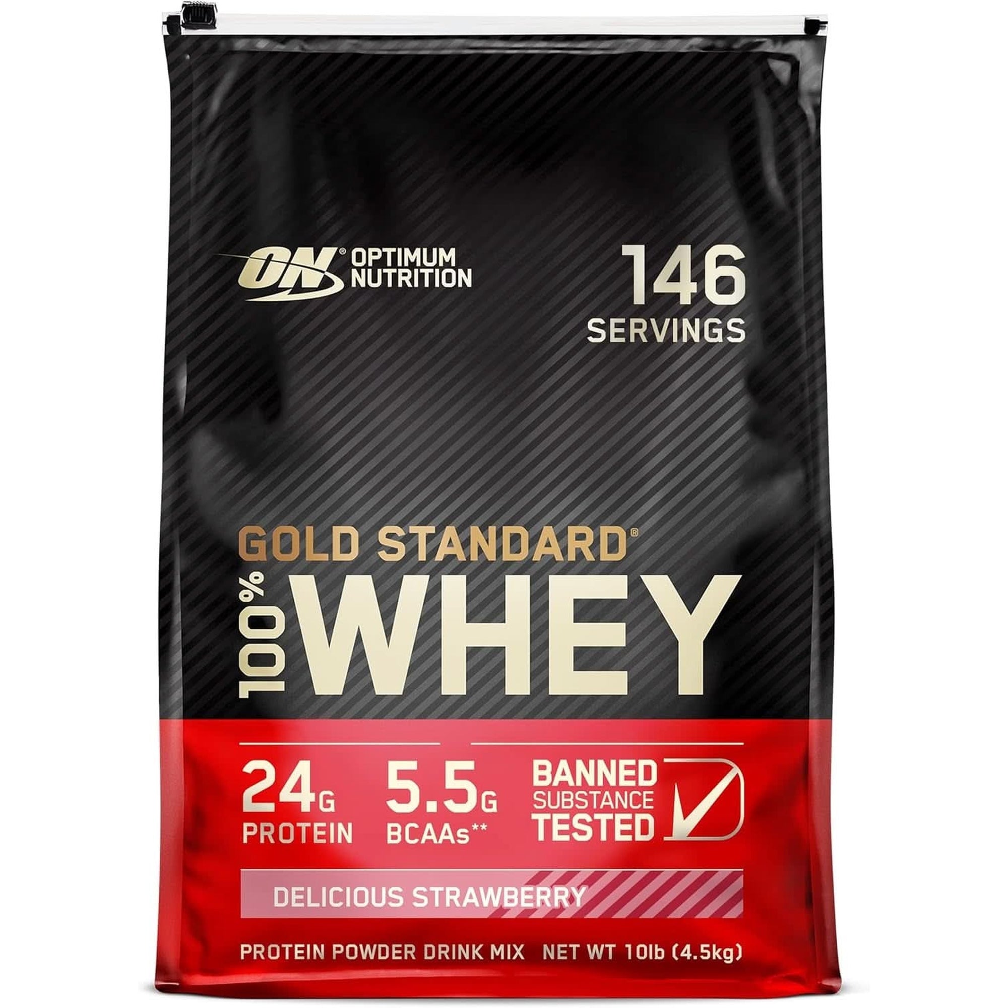 Optimum Nutrition Gold Standard 100% Whey Protein Powder, Double Rich Chocolate, 2 Pound (Packaging May Vary)