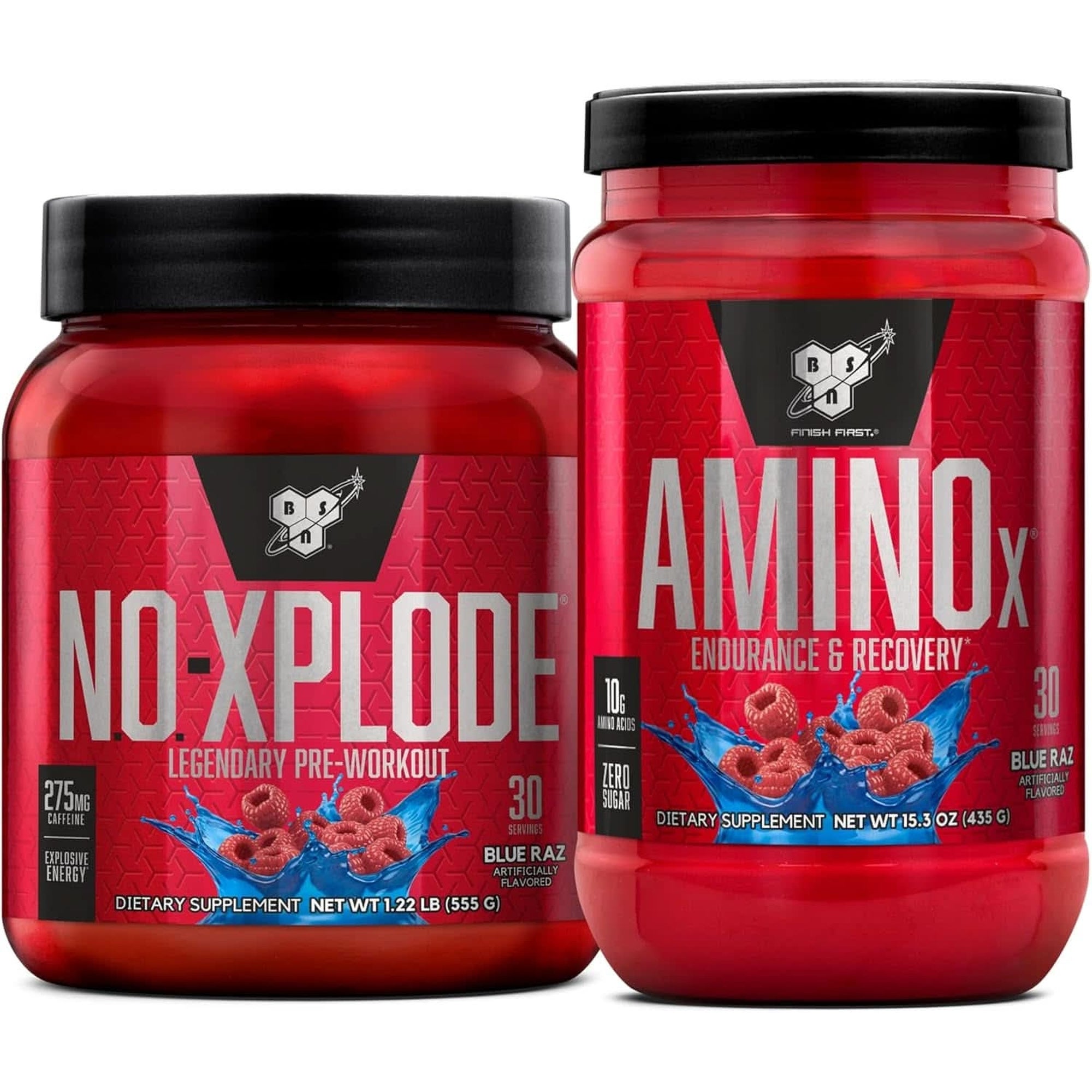 BSN N.O.-XPLODE Pre Workout Supplement with Creatine, Beta-Alanine, and Energy, Flavor: Fruit Punch, 60 Servings