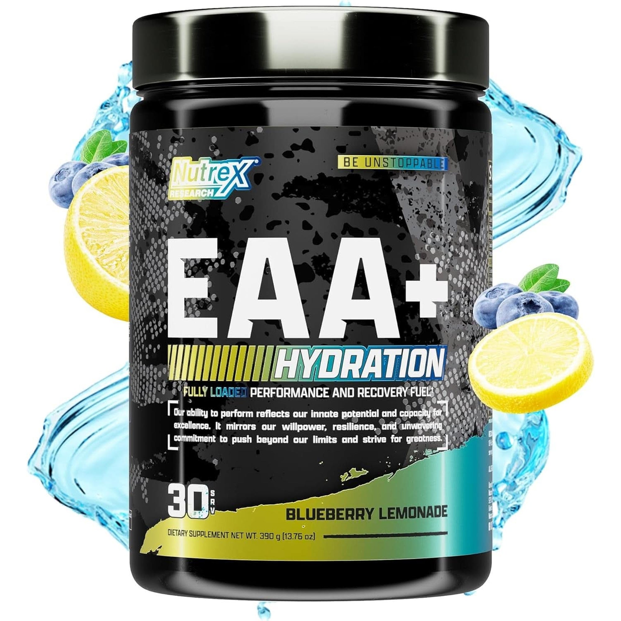 Nutrex Research EAA Hydration | Eaas + BCAA Powder | Muscle Recovery, Strength, Muscle Building, Endurance | 8G Essential Amino Acids + Electrolytes | 30 Servings It'S Mango Time