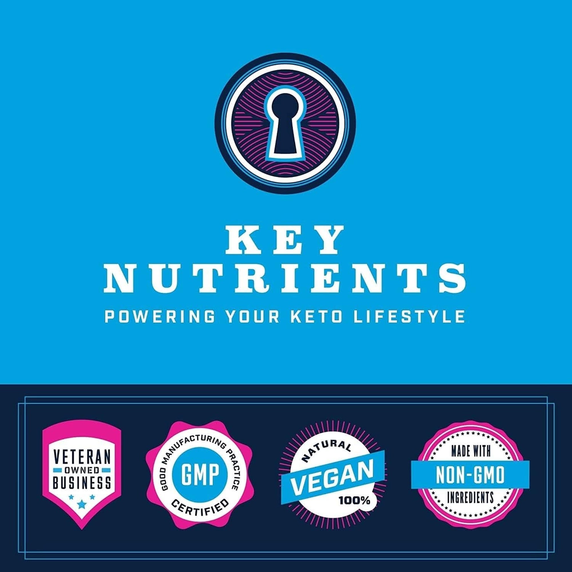 KEY NUTRIENTS Multivitamin Electrolytes Powder No Sugar - Sweet Blue Raspberry Electrolyte Powder - Endurance & Energy Supplement - Hydration Powder - No Calories - 90 Servings - Made in USA