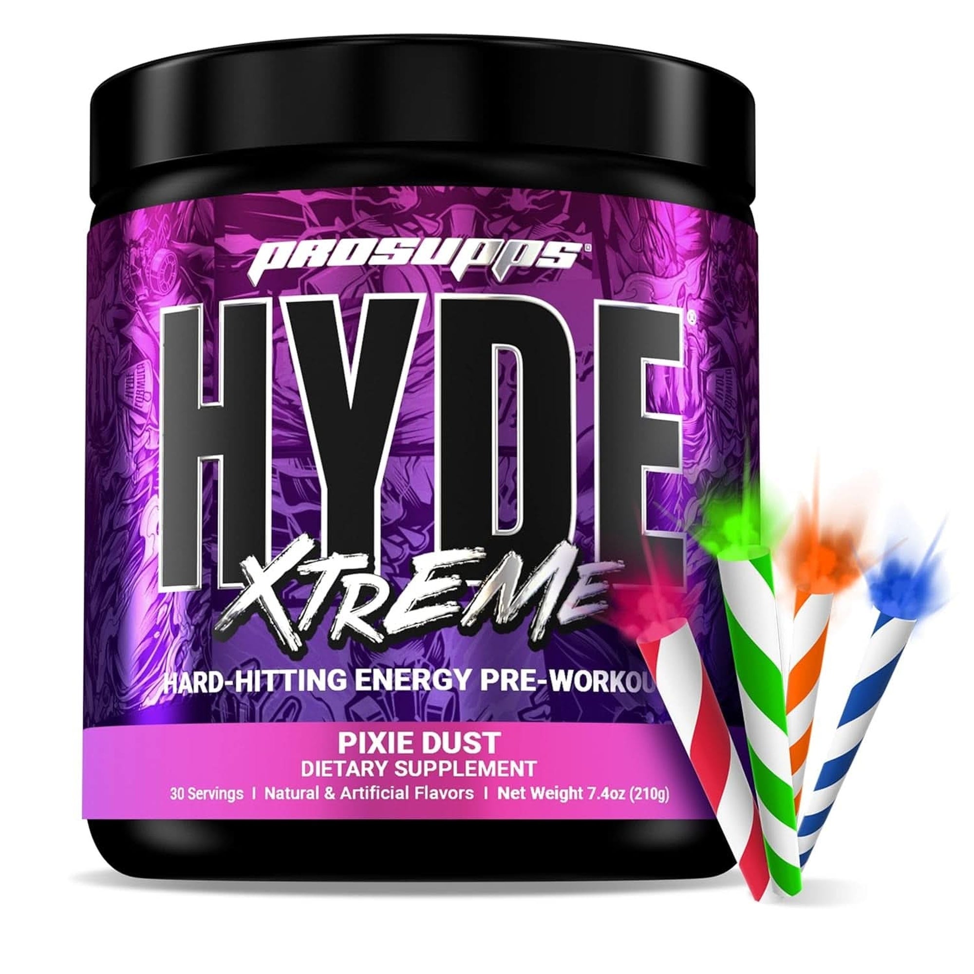 PROSUPPS® Mr. Hyde® Xtreme Pre-Workout Powder Energy Drink - Intense Sustained Energy, Pumps & Focus with Beta Alanine, Creatine & Nitrosigine, (30 Servings, Watermelon Rush)