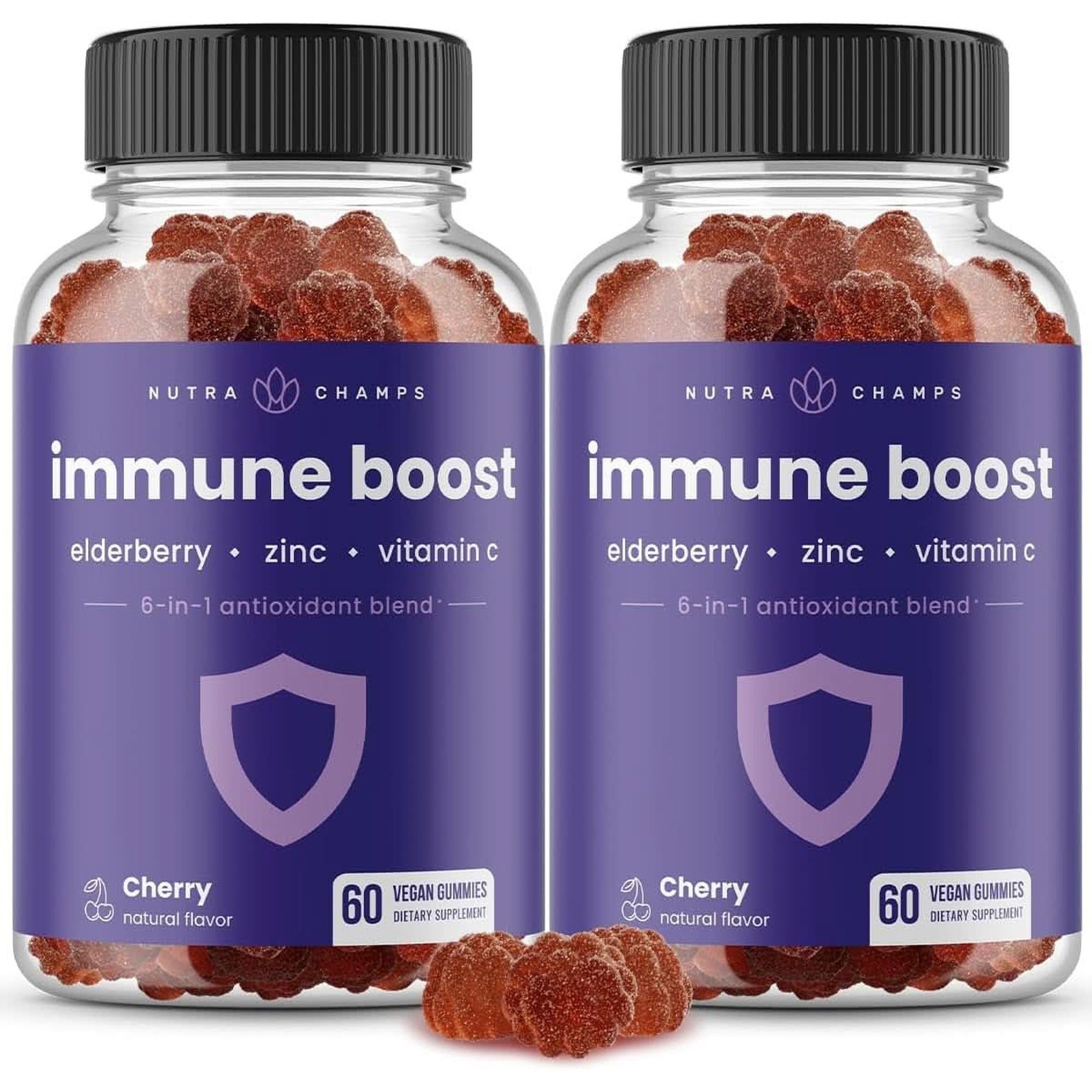 27 in 1 Immune Support Supplement | Antioxidant Immune Boosters for Adults | 90 Immune Defense Capsules | 1000Mg Vitamin C, 5000 IU D3, Elderberry, Zinc, 1 Billion CFU Probiotics & More (2 Pack)