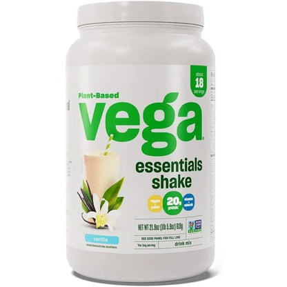 Vega Original Protein Powder, Creamy Vanilla Plant Based Protein Drink Mix for Water, Milk and Smoothies, 32.5 Oz