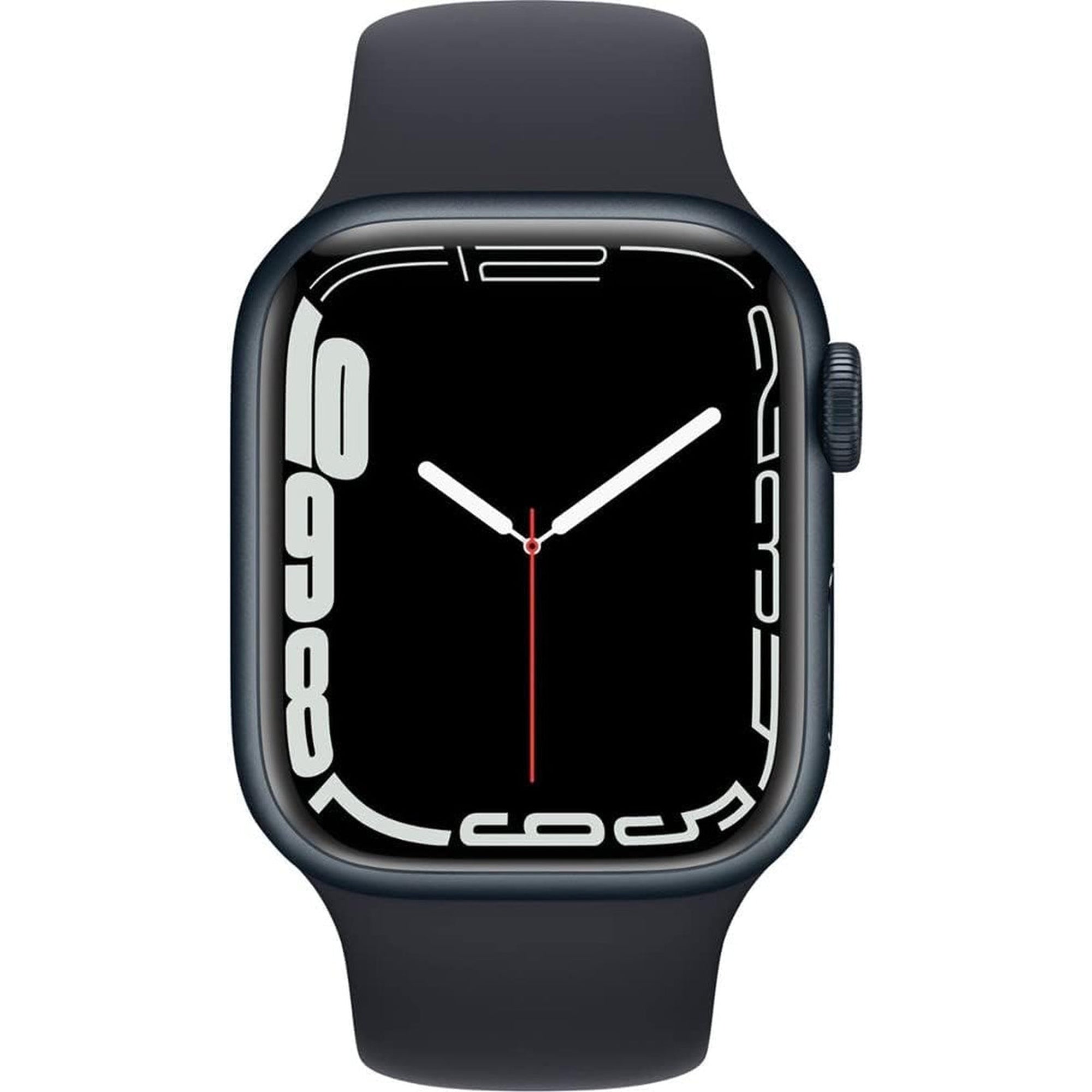 Apple Watch Series 7 GPS + Cellular, 45Mm Midnight Aluminum Case with Midnight Sport Band - Regular (Renewed)