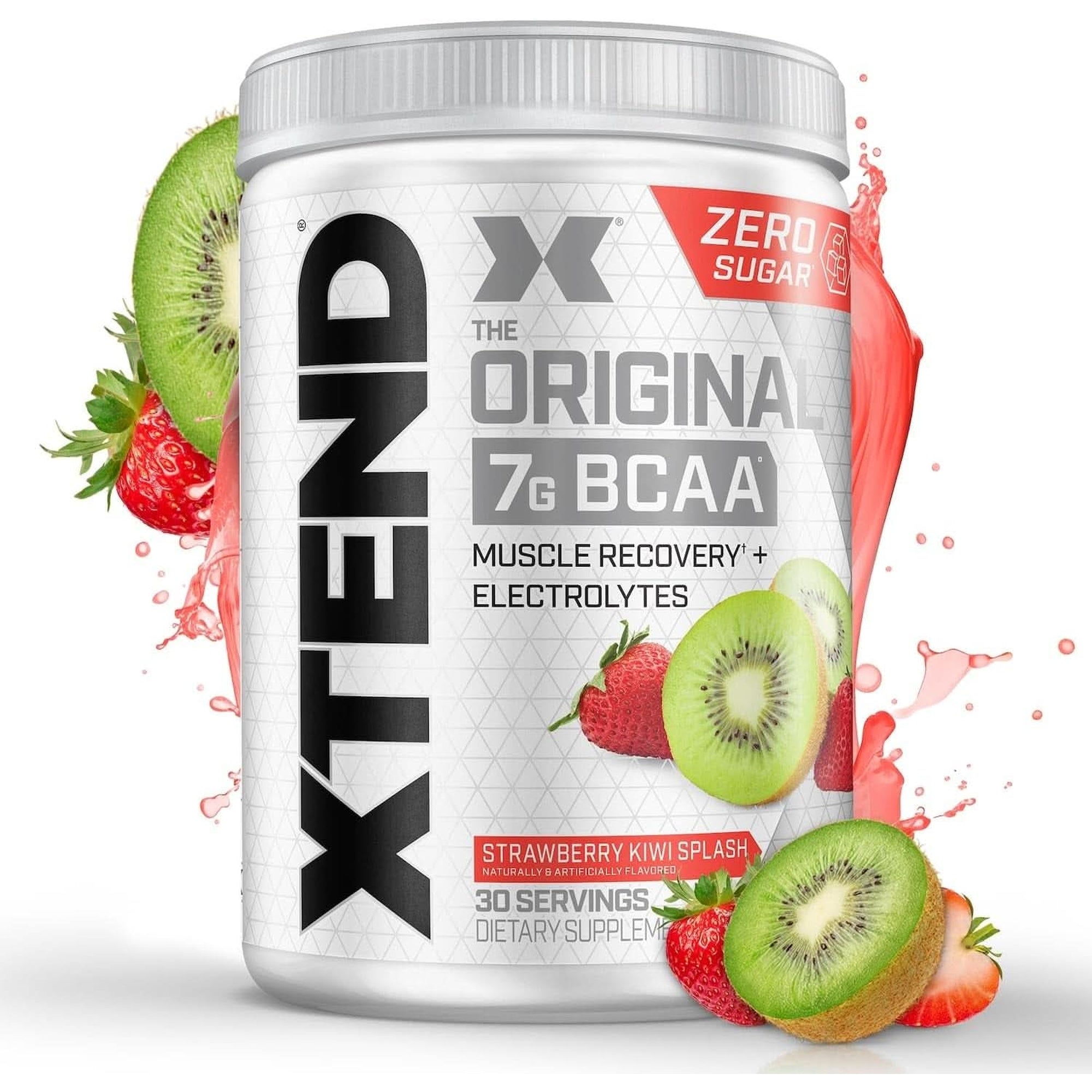 Xtend XTEND Original BCAA Powder 7G BCAA and 2.5G L-Glutamine, Sugar Free Post Workout Muscle Recovery Drink with Amino Acids for Men & Women, 30 Servings