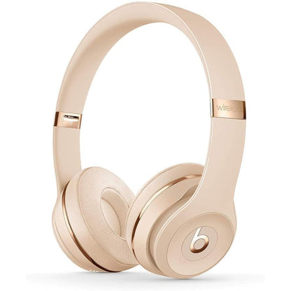 Beats Solo3 Wireless On-Ear Headphones - Satin Gold (Latest Model)