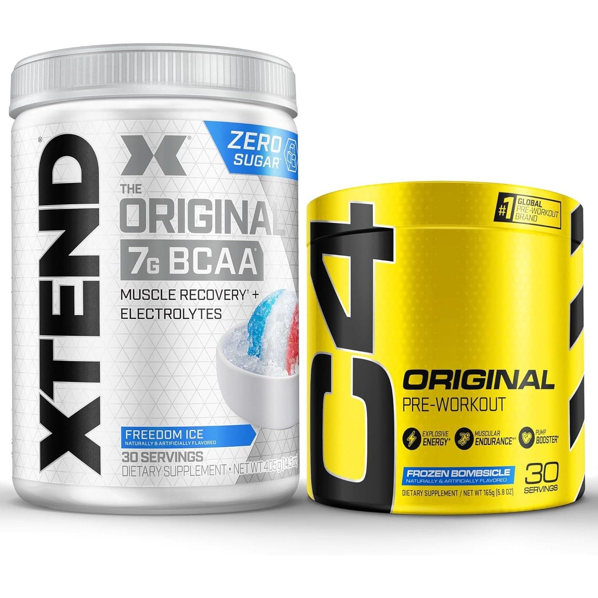 Xtend XTEND Original BCAA Powder 7G BCAA and 2.5G L-Glutamine, Sugar Free Post Workout Muscle Recovery Drink with Amino Acids for Men & Women, 30 Servings