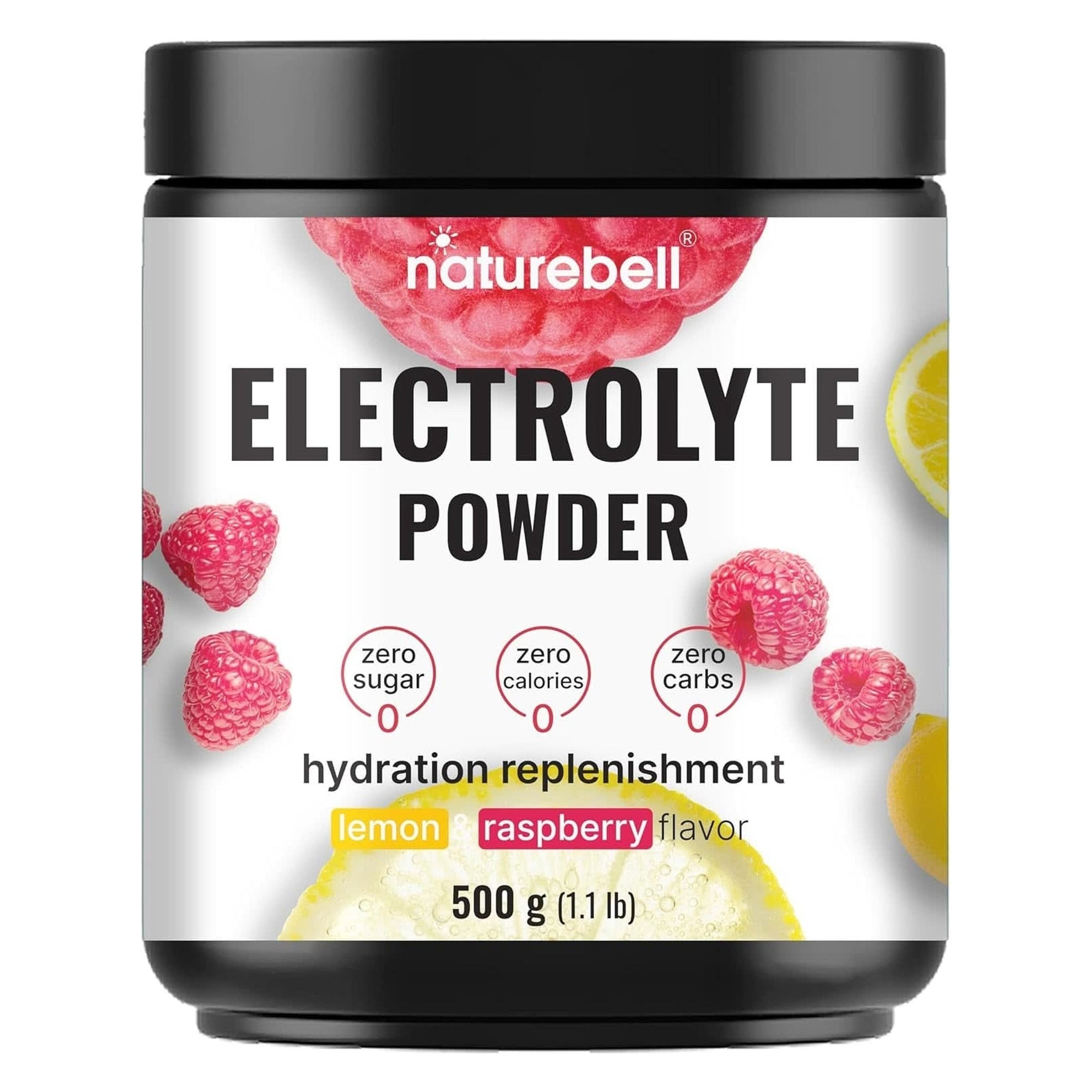 Electrolytes Powder No Sugar, 72 Servings | Keto Fast Hydration Powder - 1000Mg High Potassium, Minerals & Coconut Water - Raspberry Lemonade Flavor