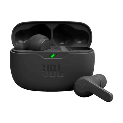 JBL Vibe Beam - True Wireless JBL Deep Bass Sound Earbuds, Bluetooth 5.2, Water & Dust Resistant, Hands-Free Call with Voiceaware, up to 32 Hours of Battery Life Black