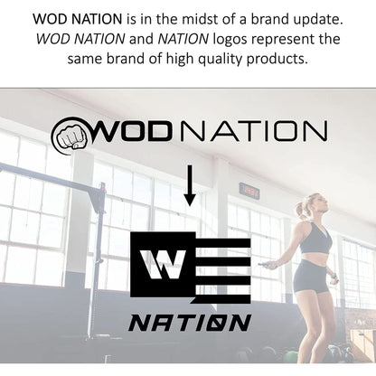 WOD Nation Adjustable Speed Jump Rope for Men, Women & Children - Blazing Fast Fitness Skipping Rope Perfect for Boxing, MMA, Endurance