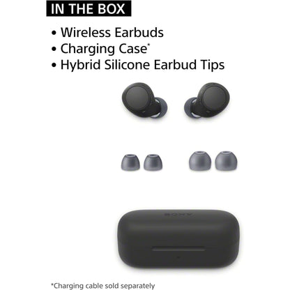 Sony WF-C510 Truly Wireless In-Ear Bluetooth Earbud Headphones with up to 22-Hour Battery, Multipoint-Connection, Mic and IPX4 Water Resistance, Black- New