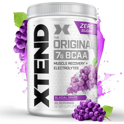 Xtend XTEND Original BCAA Powder 7G BCAA and 2.5G L-Glutamine, Sugar Free Post Workout Muscle Recovery Drink with Amino Acids for Men & Women, 30 Servings