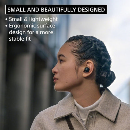 Sony WF-1000XM5 Wf Xm5, the Best Truly Wireless Noise Cancelling Earbuds, Made from Recycled Plastic Materials, Clear Bluetooth Signal, Adaptive Sound Control with AI, Xm5 Earbuds, Black