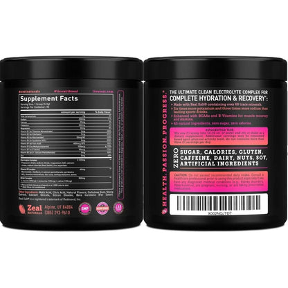 Enhanced Electrolyte Powder (Raspberry Guava 90Ct) Sugar Free + BCAA, B-Vitamins & Real Salt® - Keto Electrolytes Drinks, Hydration Powder W Potassium, Sodium, Zinc, Magnesium for Hydration & Recovery