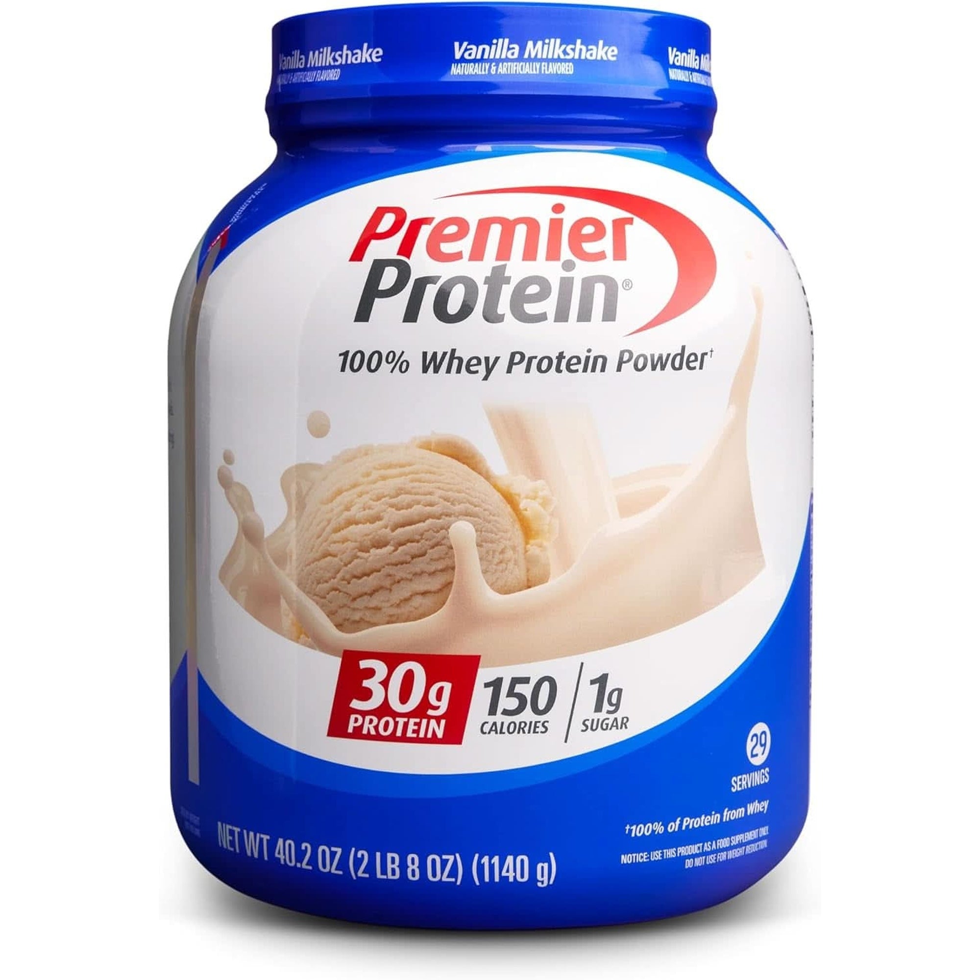 Premier Protein Protein Powder, 30G Protein, 1G Sugar, No Soy Ingredients, Gluten Free, Chocolate Milkshake, 29 Servings, 41.9Oz