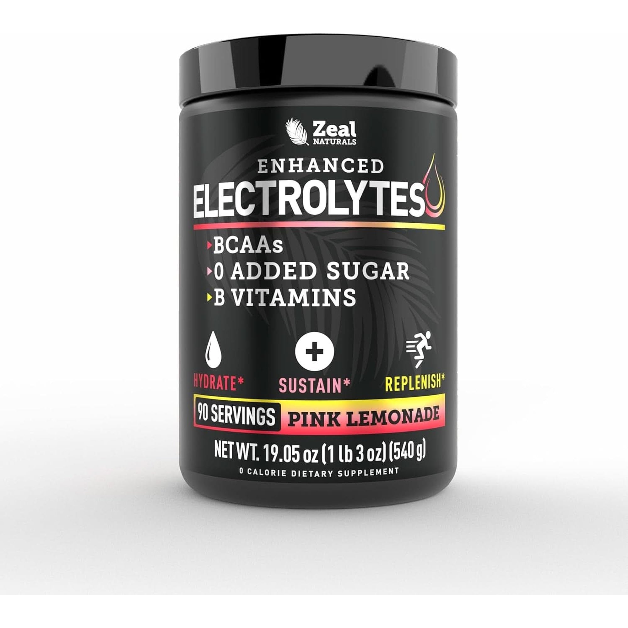 Enhanced Electrolyte Powder (Raspberry Guava 90Ct) Sugar Free + BCAA, B-Vitamins & Real Salt® - Keto Electrolytes Drinks, Hydration Powder W Potassium, Sodium, Zinc, Magnesium for Hydration & Recovery