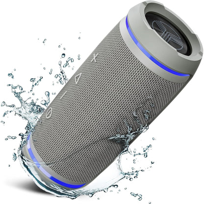 TREBLAB HD77 - Portable Bluetooth Speaker - Powerful 360° Sound, 30W Audio with Impactful Bass, 20H Battery, IPX7 Waterproof, Shockproof, TWS Stereo, Speaker Bluetooth Wireless for Outdoor, Beach Pool