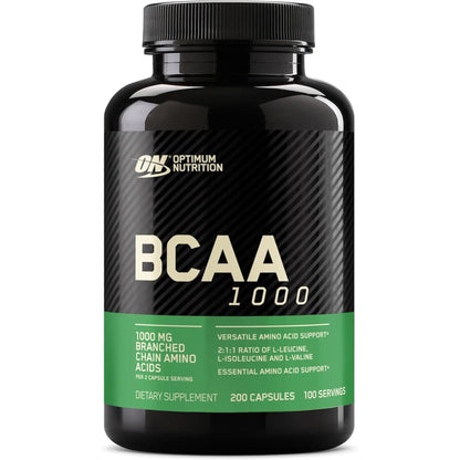 Optimum Nutrition Instantized BCAA Capsules, Keto Friendly Branched Chain Essential Amino Acids, 1000Mg, 400 Count