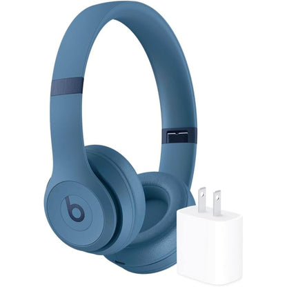 Beats Solo 4 - Wireless Bluetooth On-Ear Headphones, Apple & Android Compatible, up to 50 Hours of Battery Life - Slate Blue