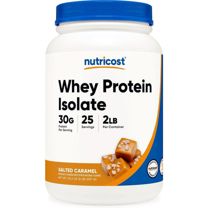 Nutricost Isolate Whey Protein Powder, Vanilla, 5 Pounds