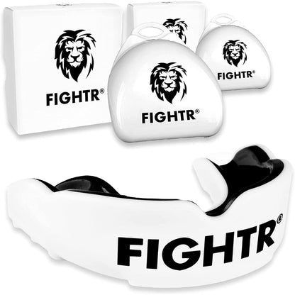 FIGHTR® Premium Mouth Guard - for Excellent Breathing & Easy to Fit | Sports Mouth Guard for Boxing, MMA, Football, Lacrosse, Hockey and Other Sports | Incl. Hygienic Box