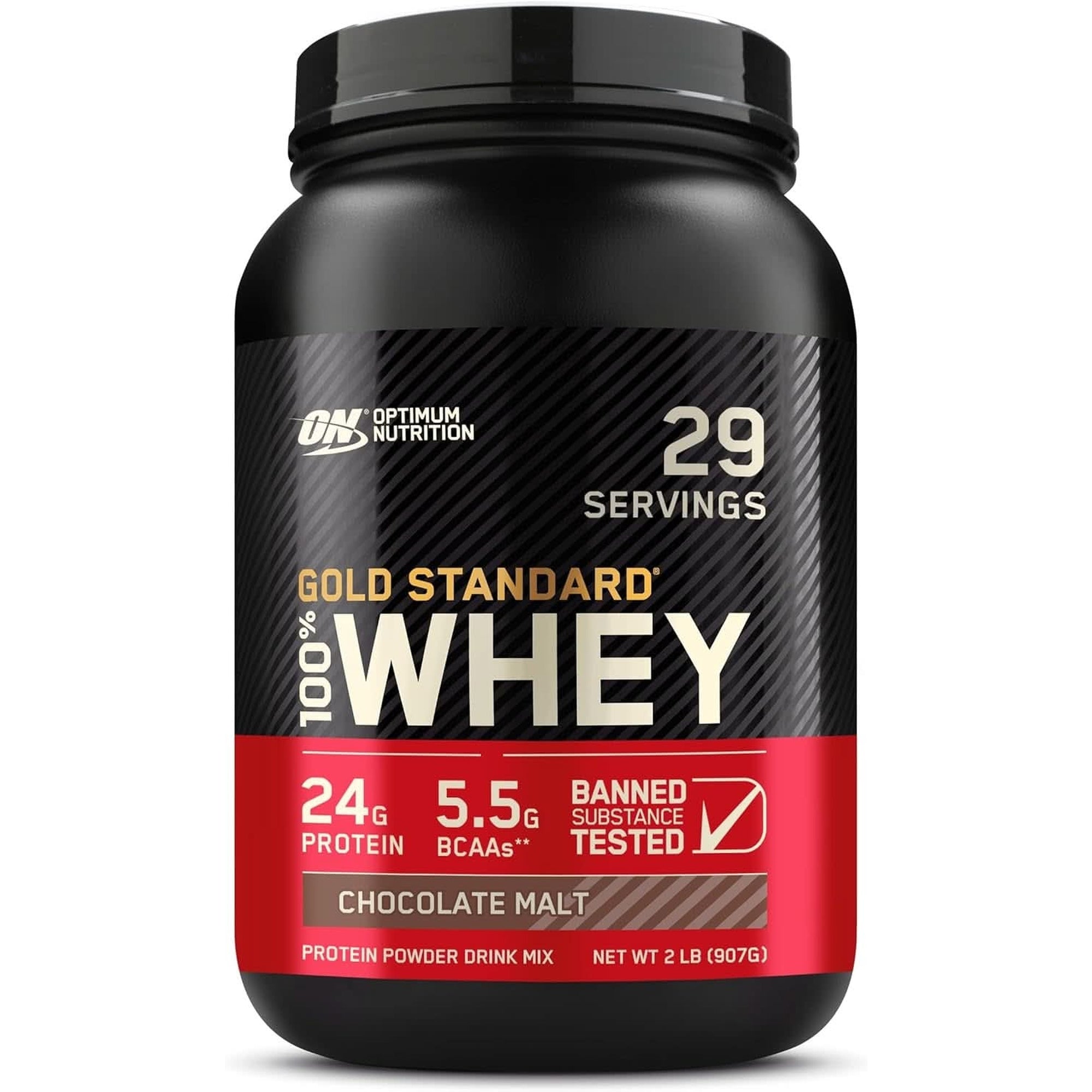 Optimum Nutrition Gold Standard 100% Whey Protein Powder, Double Rich Chocolate, 2 Pound (Packaging May Vary)