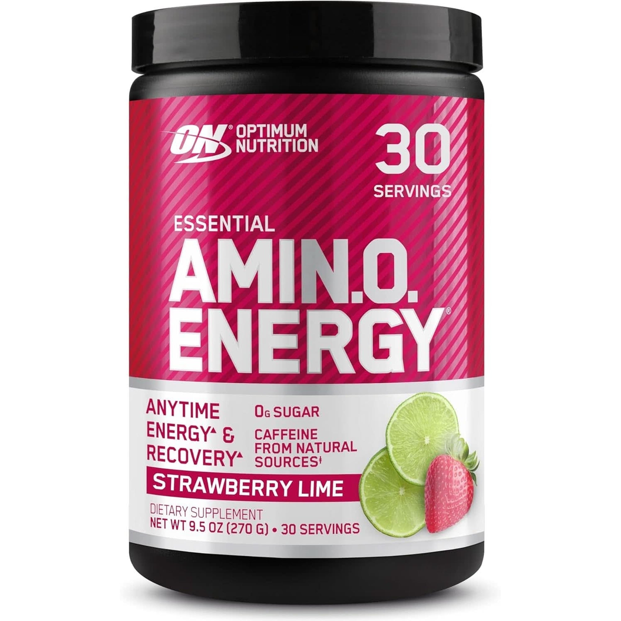 Optimum Nutrition Amino Energy - Pre Workout with Green Tea, BCAA, Amino Acids, Keto Friendly, Green Coffee Extract, Energy Powder - Blue Raspberry, 30 Servings (Packaging May Vary)