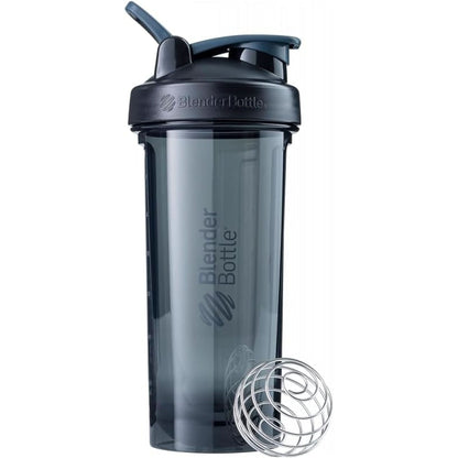 Blenderbottle Shaker Bottle Pro Series Perfect for Protein Shakes and Pre Workout, 24-Ounce, Black/Clear