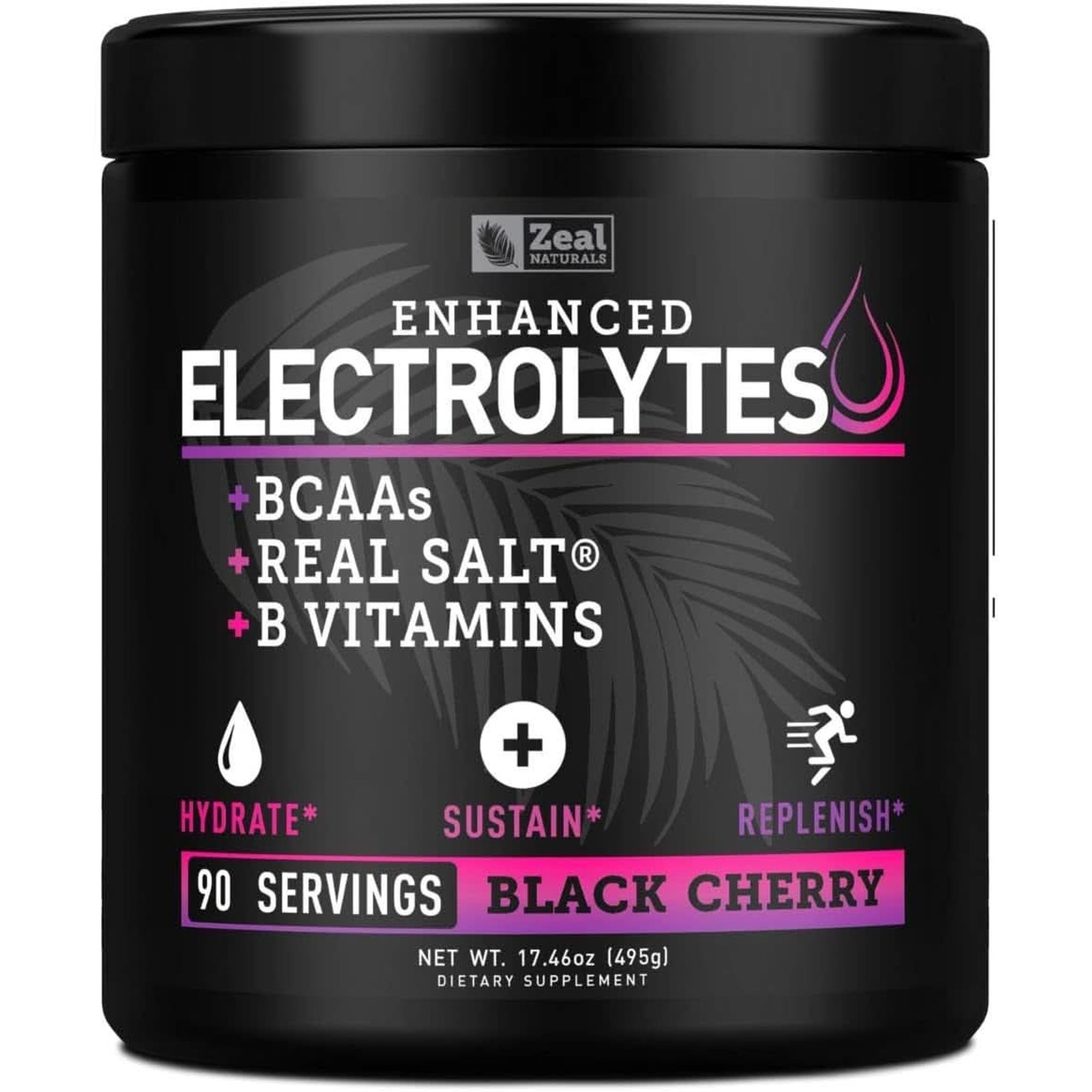 Enhanced Electrolyte Powder (Raspberry Guava 90Ct) Sugar Free + BCAA, B-Vitamins & Real Salt® - Keto Electrolytes Drinks, Hydration Powder W Potassium, Sodium, Zinc, Magnesium for Hydration & Recovery