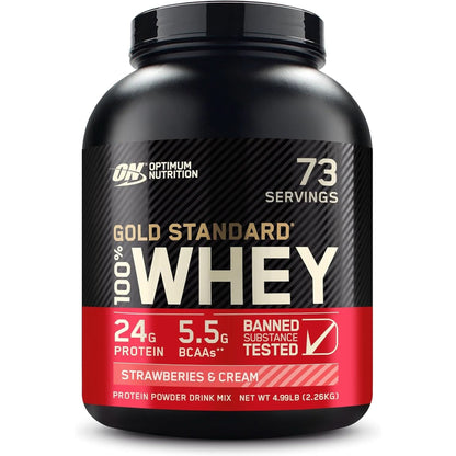 Optimum Nutrition Gold Standard 100% Whey Protein Powder, Double Rich Chocolate, 2 Pound (Packaging May Vary)