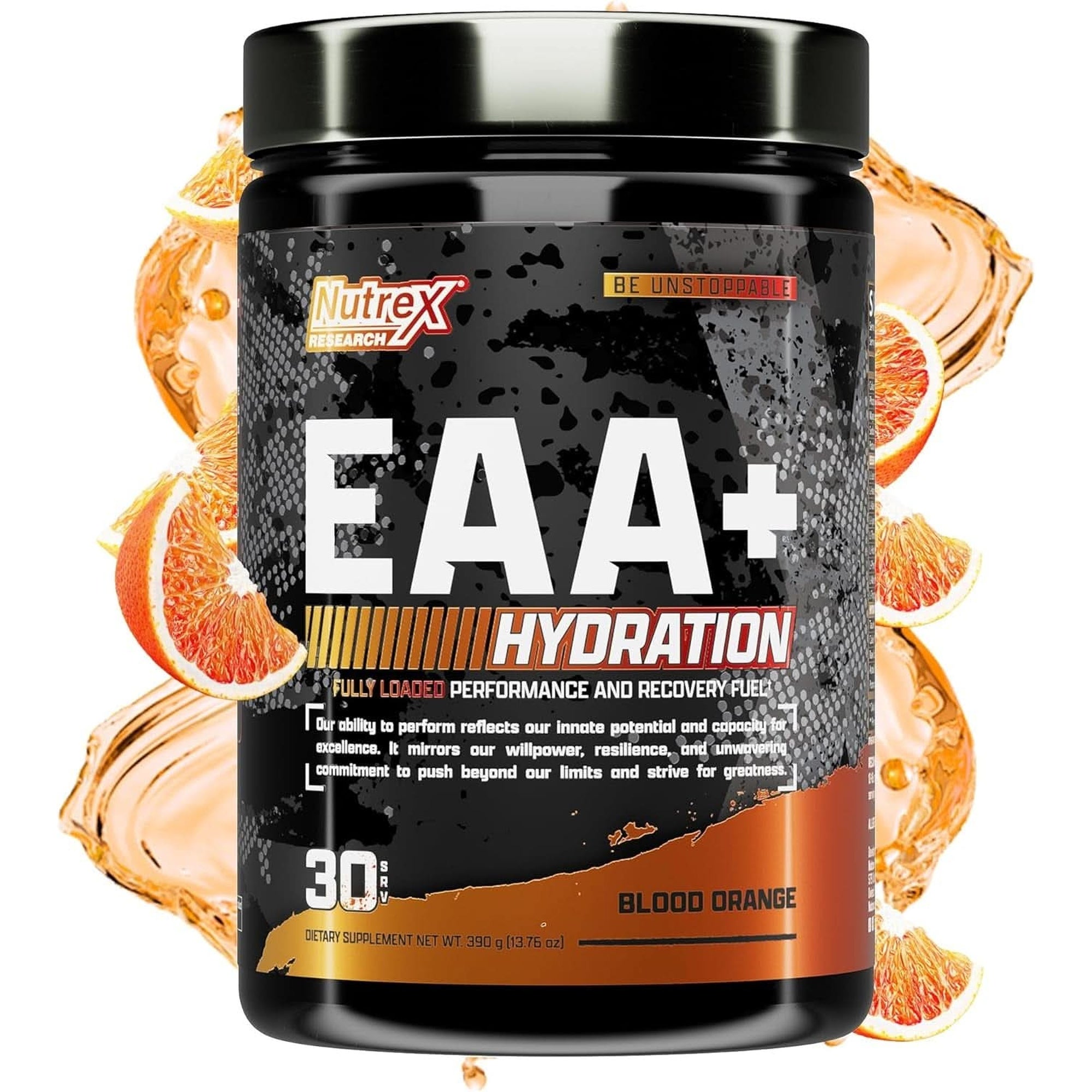 Nutrex Research EAA Hydration | Eaas + BCAA Powder | Muscle Recovery, Strength, Muscle Building, Endurance | 8G Essential Amino Acids + Electrolytes | 30 Servings It'S Mango Time