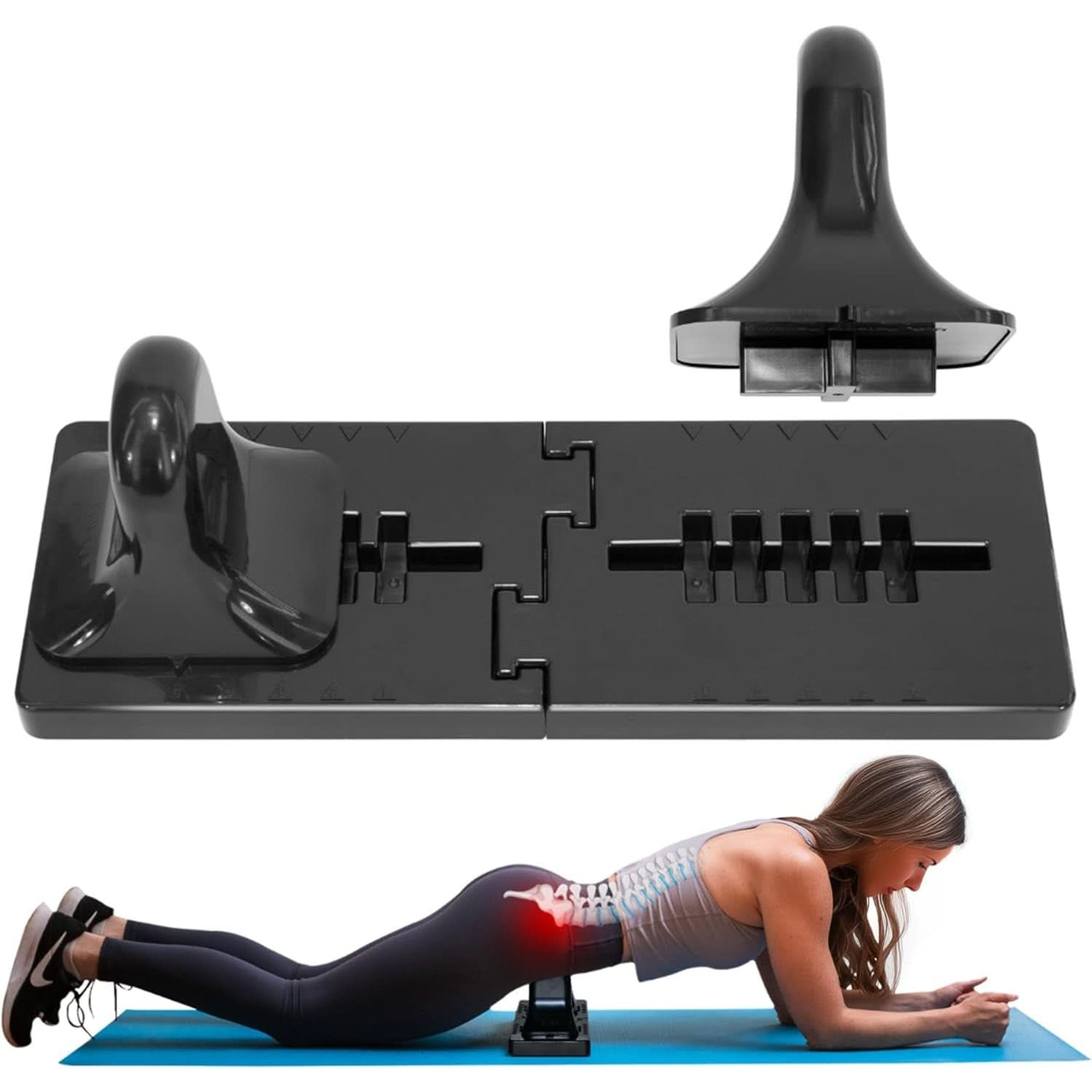 Meat Grinder - Fully Adjustable Psoas Muscle Release Tool for QL, Hip Flexor, Back, Hamstring, Glute, Iliacus, and Neck Pain - Trigger Point and Myofascial Release Tool - Carbon Black