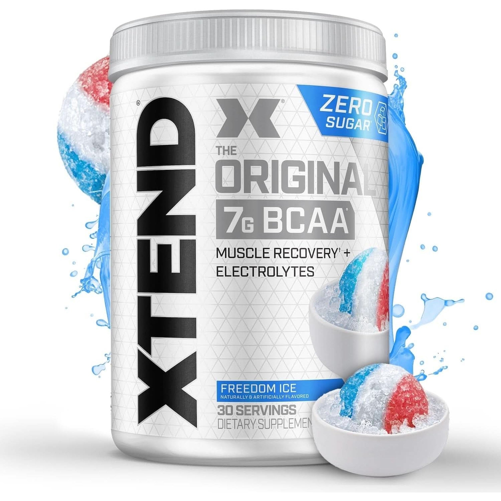 Xtend XTEND Original BCAA Powder 7G BCAA and 2.5G L-Glutamine, Sugar Free Post Workout Muscle Recovery Drink with Amino Acids for Men & Women, 30 Servings