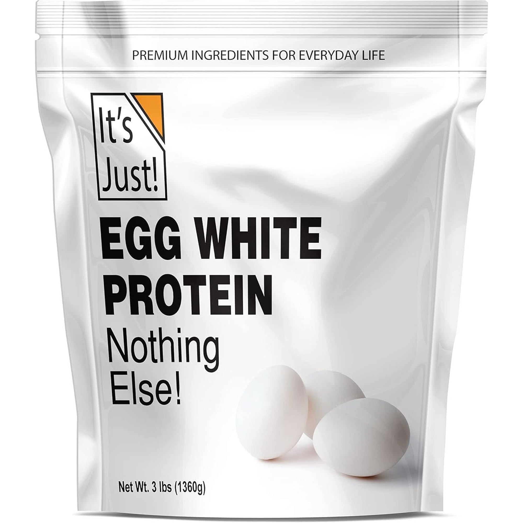 It'S Just! - Egg White Protein Powder, Made in USA from Cage-Free Eggs, Dried Egg Whites (Unflavored, 8Oz)