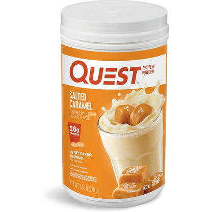 Quest Nutrition Vanilla Milkshake Protein Powder, 24G of Protein, 1G of Sugar, Low Carb, Gluten Free, 1.6 Pound, 23 Servings