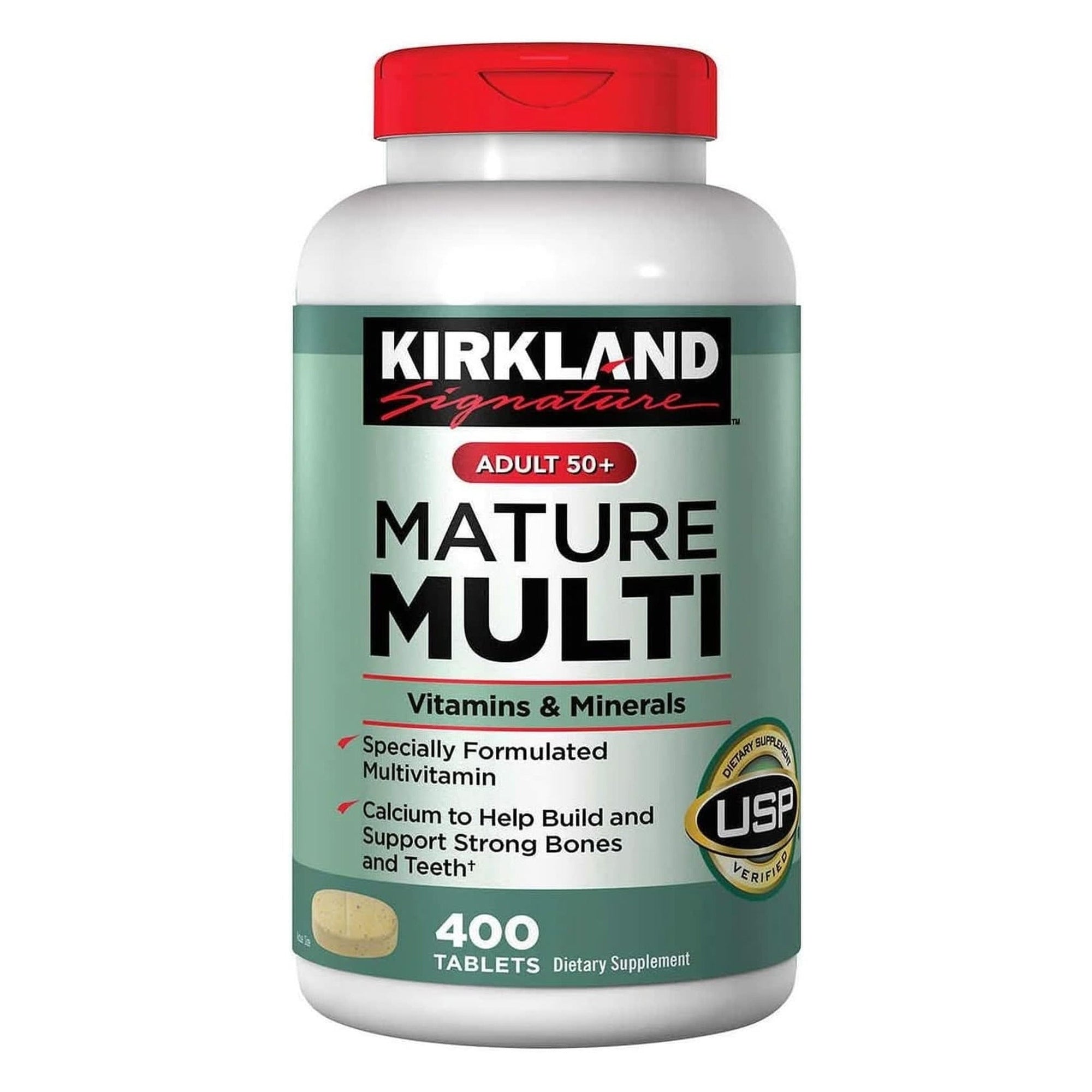 Kirkland Signature Adults 50+ Mature Multi, 400 Tablets 1