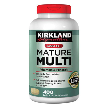 Kirkland Signature Adults 50+ Mature Multi, 400 Tablets 1