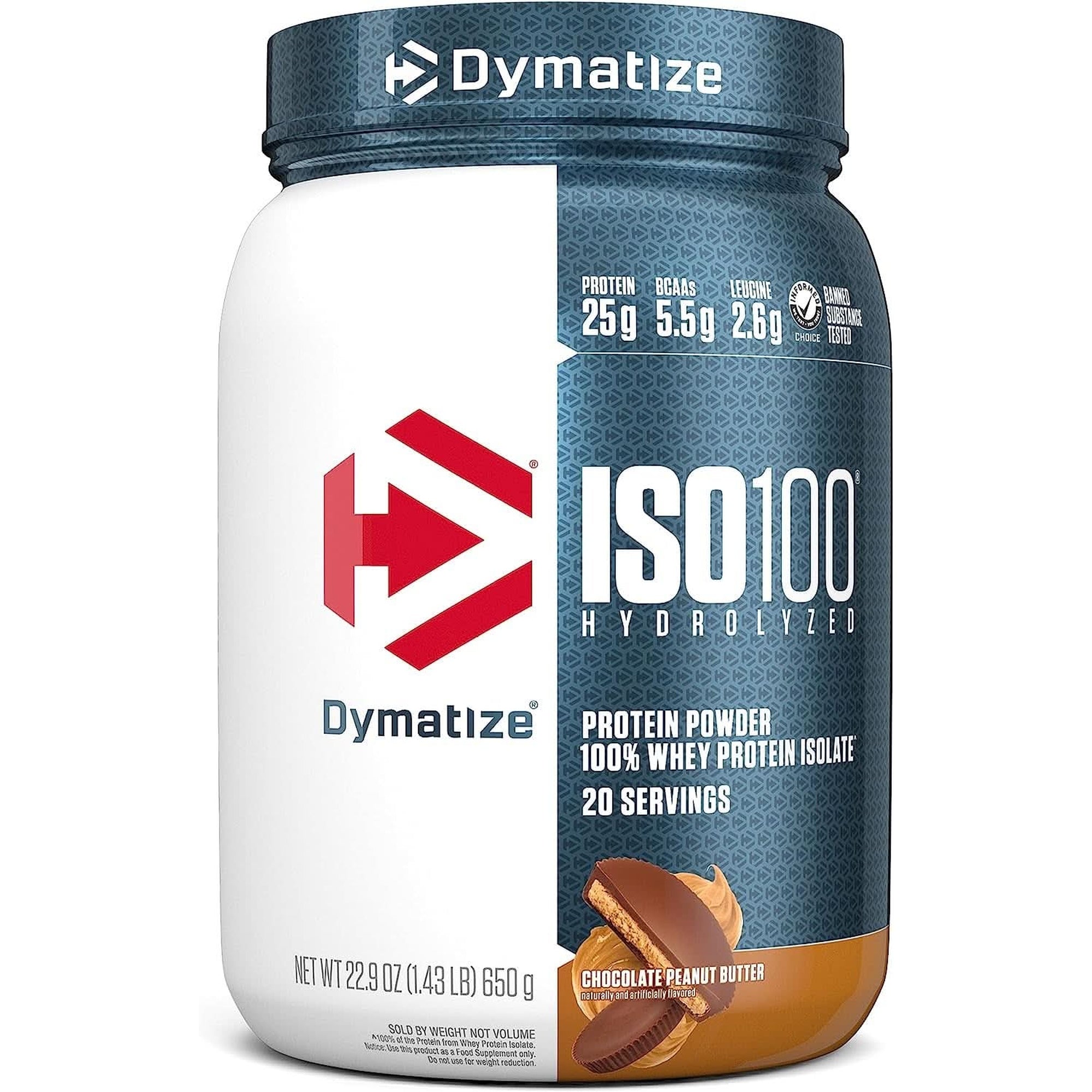 Dymatize ISO 100 Whey Protein Powder with 25G of Hydrolyzed 100% Whey Isolate, Gluten Free, Fast Digesting, Gourmet, 3 Pound, Vanilla, 3 Pound, 48 Oz