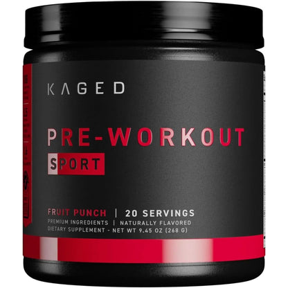 Kaged Pre-Kaged Sport Pre Workout Powder | Blue Razz | Energy Supplement for Endurance | Cardio, Weightlifting Sports Drink | 20 Servings