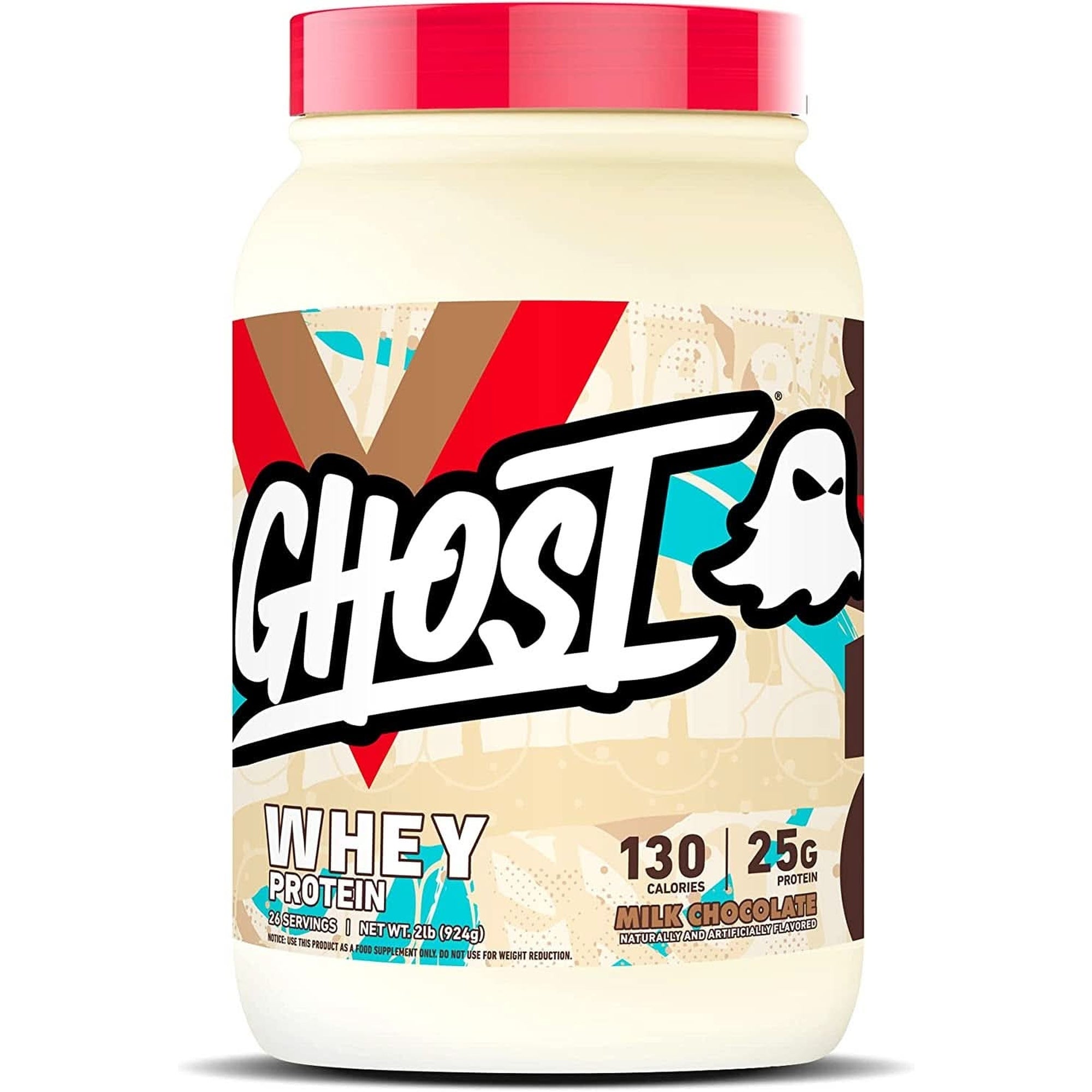 GHOST Whey Protein Powder, Chips Ahoy - 2LB Tub, 25G of Protein - Chocolate Chip Cookie Flavored Isolate, Concentrate & Hydrolyzed Whey Protein Blend