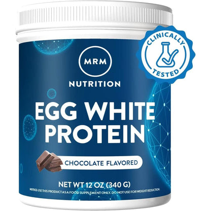 MRM Nutrition Egg White Protein | Vanilla Flavored | 23G Fat-Free Protein | with Digestive Enzymes | Highest Biological Value | Clinically Tested | 10 Servings