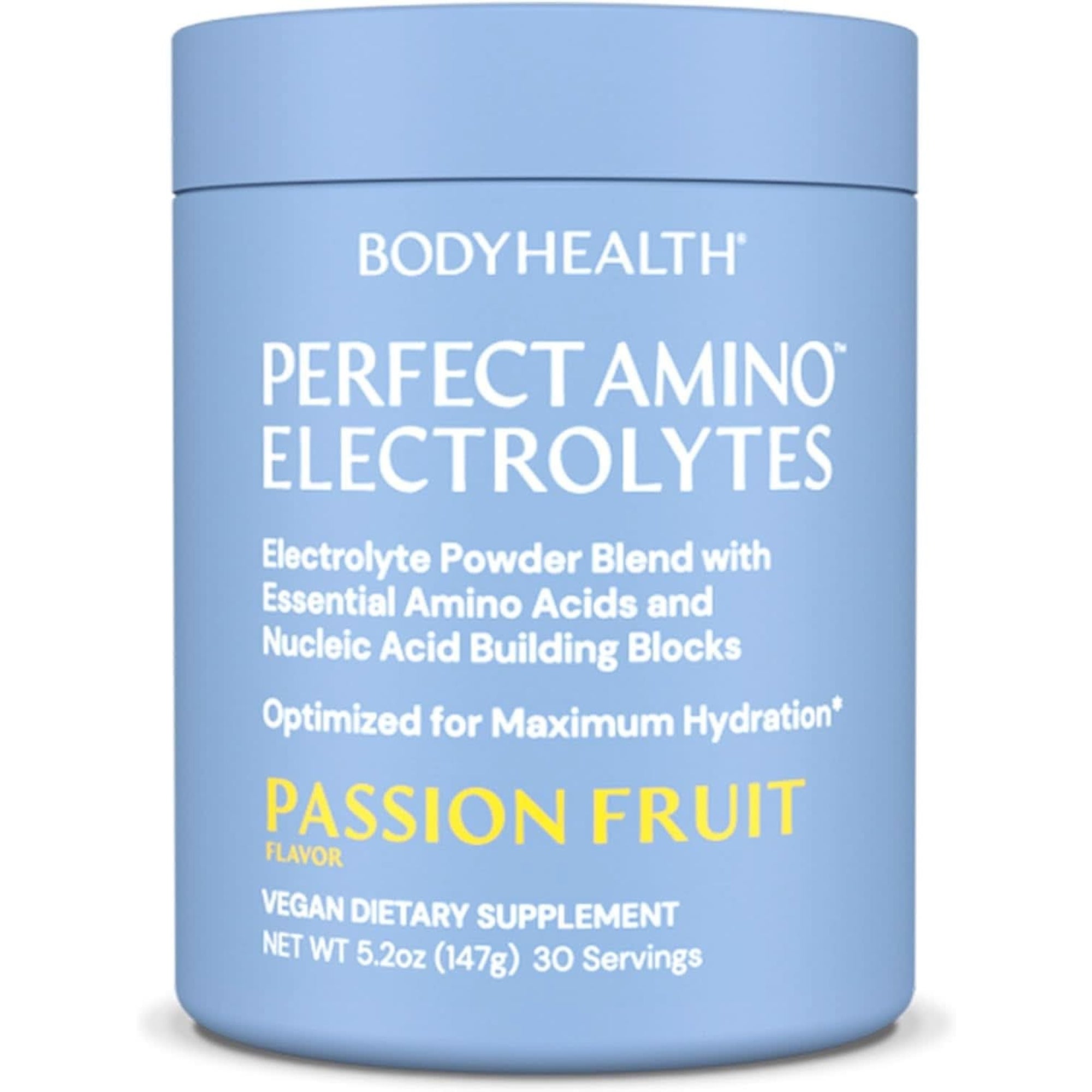 Bodyhealth Perfectamino Electrolytes Powder, Hydration Powder, Sugar Free Electrolyte Drink Mix, Keto Electrolytes Powder, Non GMO, Mixed Berry Flavor (30 Servings)