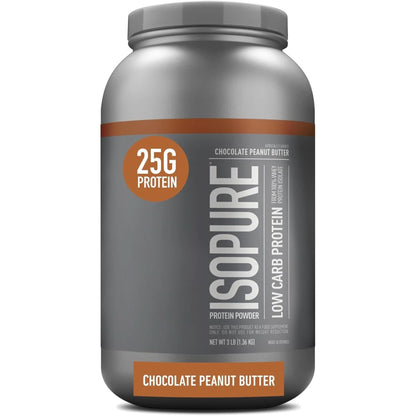 Isopure Protein Powder, Whey Isolate with Vitamin C & Zinc for Immune Support, 25G Protein, Low Carb & Keto Friendly, Flavor: Dutch Chocolate, 62 Servings, 4.5 Pounds (Packaging May Vary)