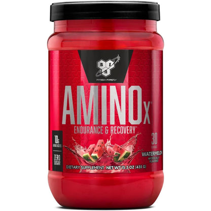 BSN Amino X Muscle Recovery & Endurance Powder with Bcaas, Intra Workout Support, 10 Grams of Amino Acids, Keto Friendly, Caffeine Free, Flavor: Grape, 30 Servings (Packaging May Vary)