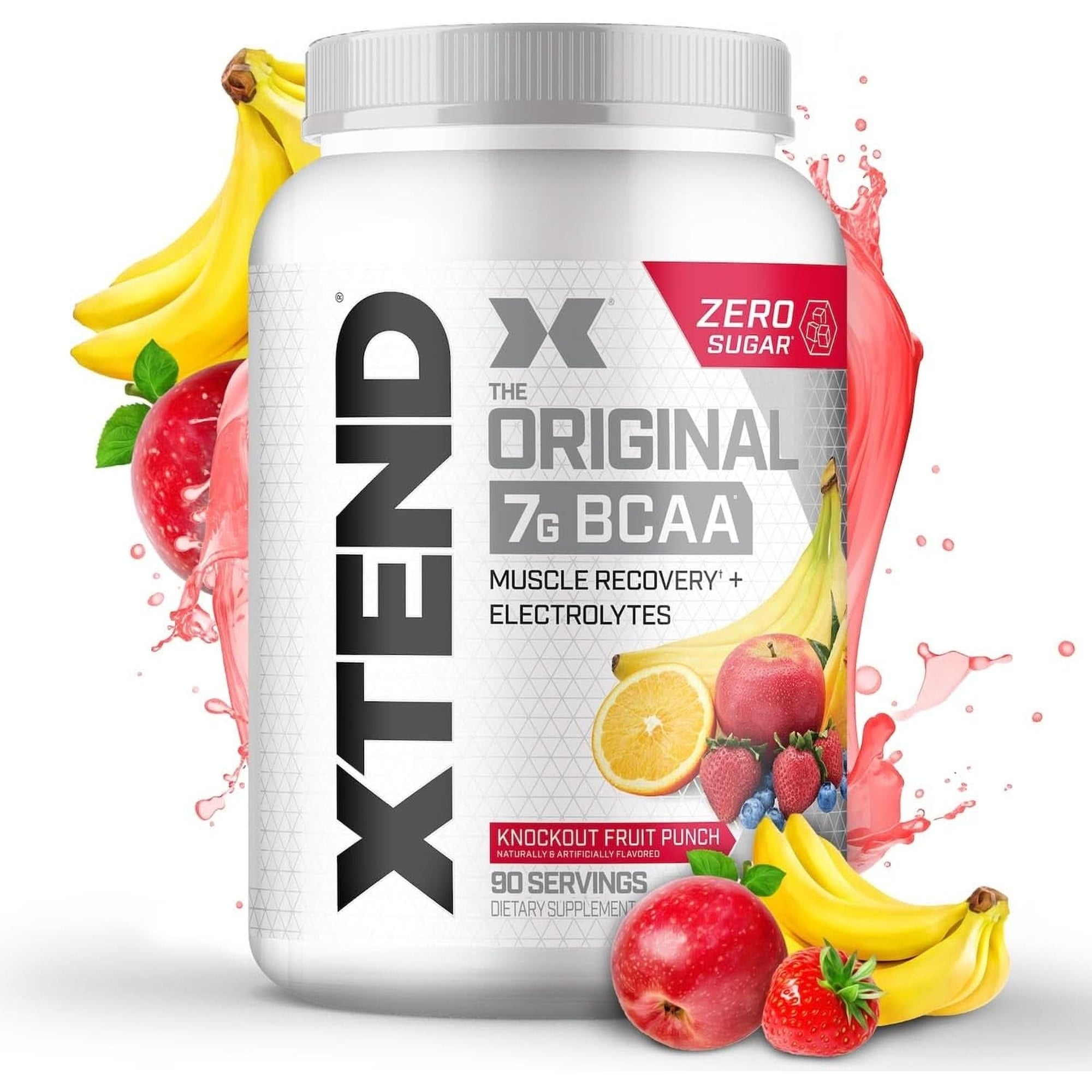 Xtend XTEND Original BCAA Powder 7G BCAA and 2.5G L-Glutamine, Sugar Free Post Workout Muscle Recovery Drink with Amino Acids for Men & Women, 30 Servings